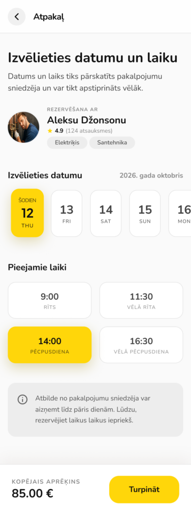 Rezervācija - CityFiks